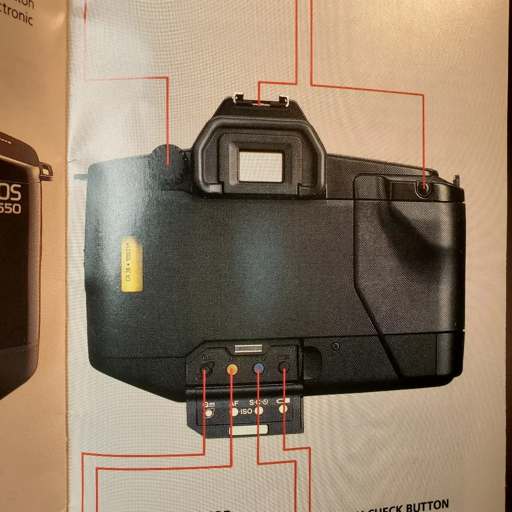 Original Canon EOS 650 Camera Brochure 1987 Edition